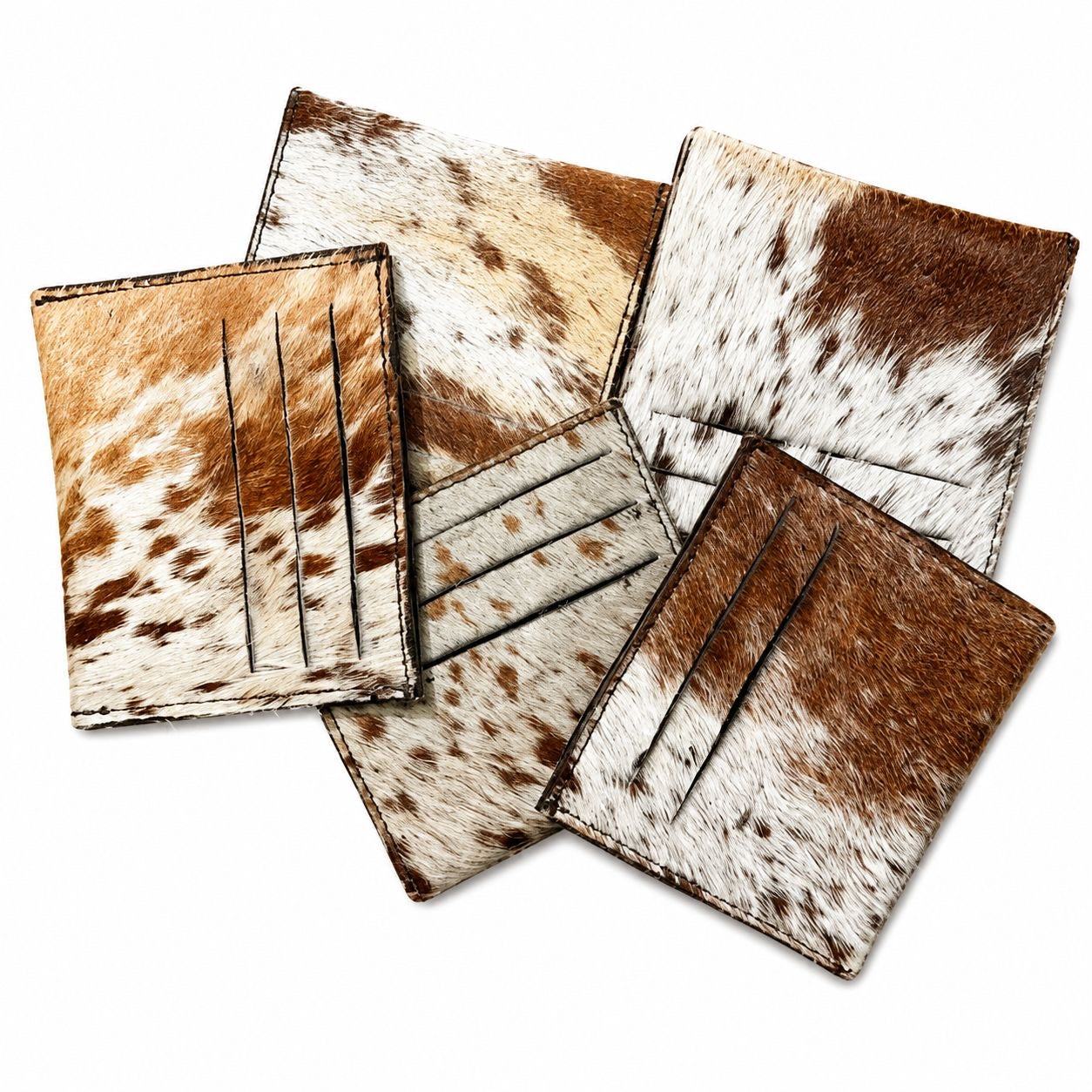 COWHIDE CARDHOLDER IN HAVAN