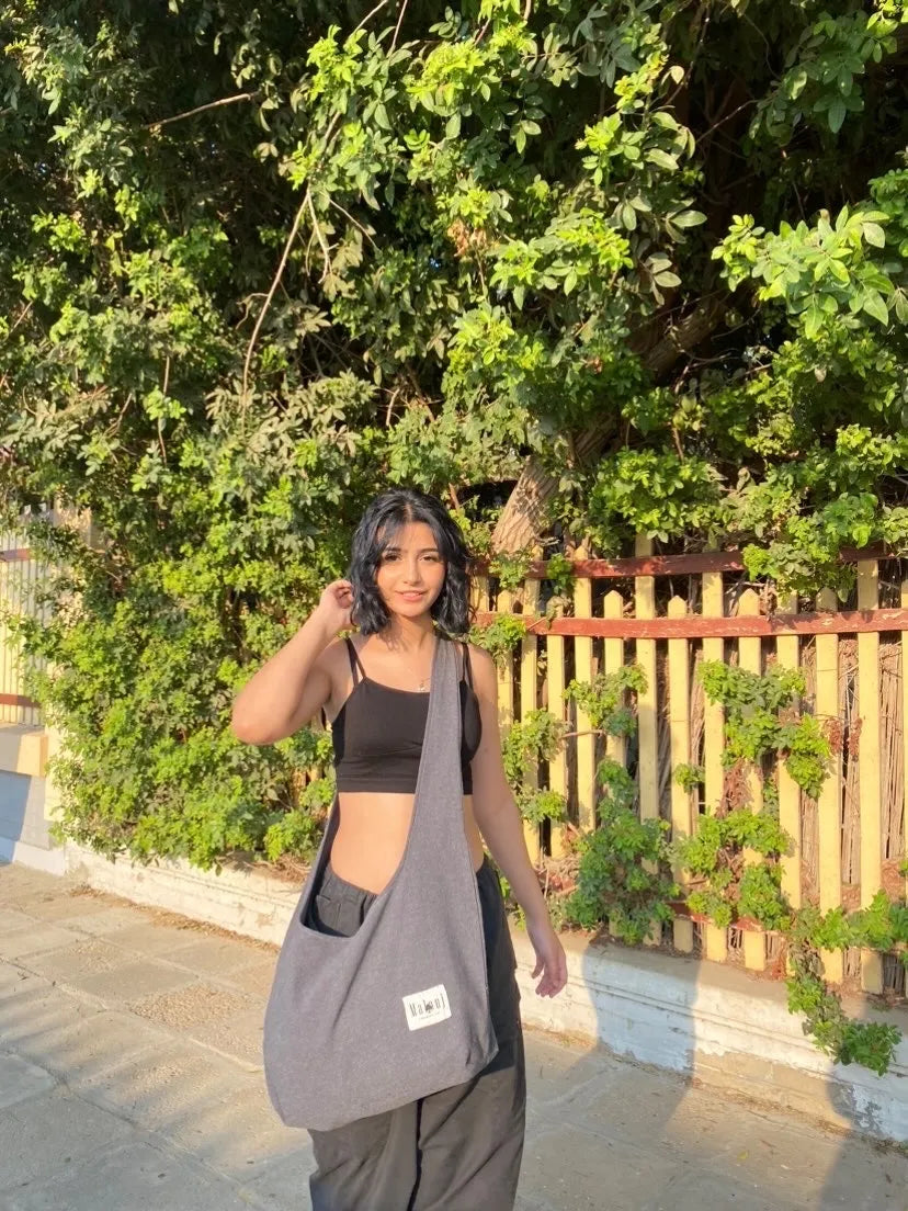 Gray Shoulder Bag