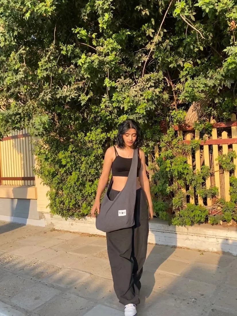 Gray Shoulder Bag