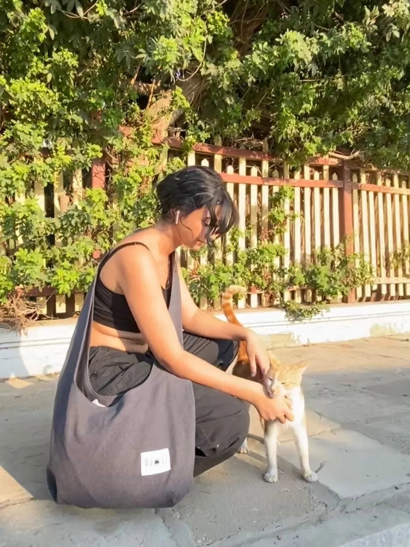Gray Shoulder Bag